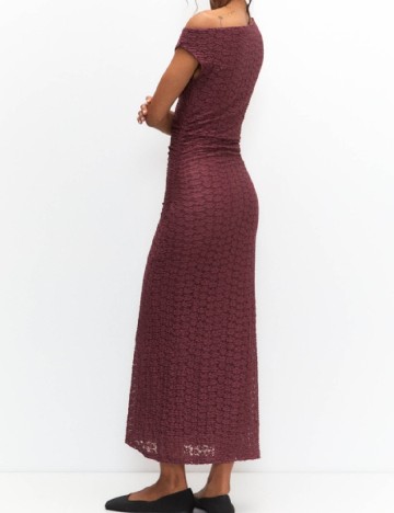 Rochie medie Pull&Bear, pruna