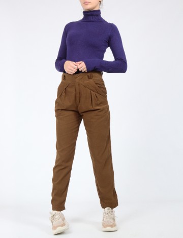 Pantaloni Zara, maro