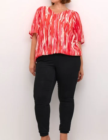 Bluza Kaffe Curve, rosu