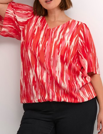 Bluza Kaffe Curve, rosu