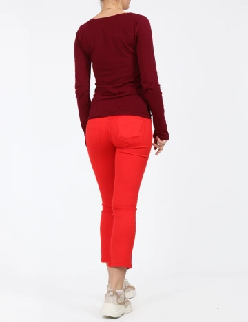 Pantaloni Zara, rosu