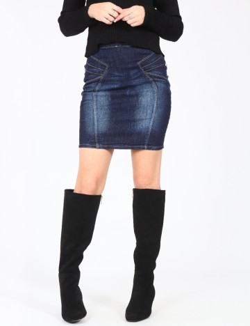 Fusta Bershka, bleumarin