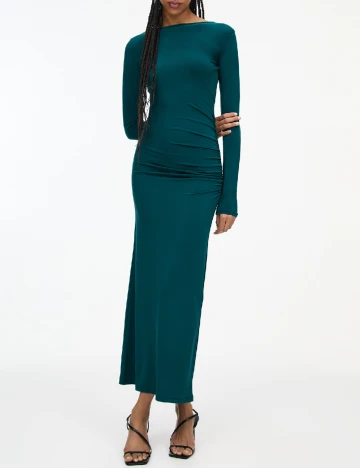 Rochie lunga Pull&Bear, verde Verde
