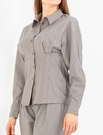 Camasa My Essential Wardrobe, gri