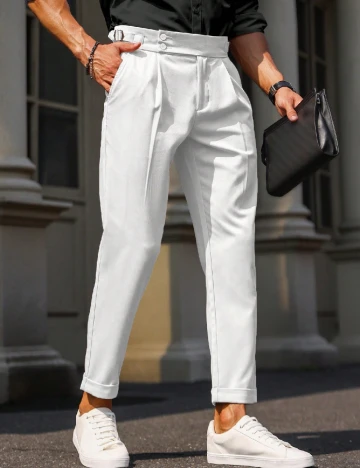 Pantaloni SHEIN, alb