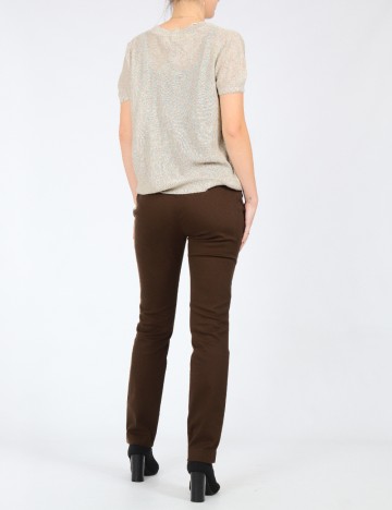 Pantaloni Zara, maro