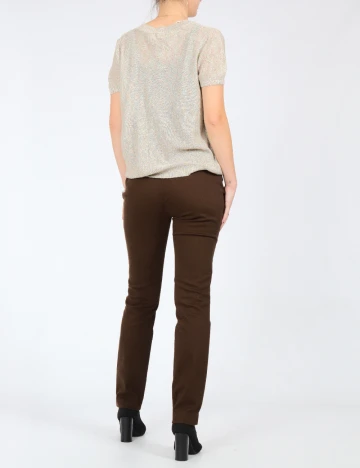 Pantaloni Zara, maro