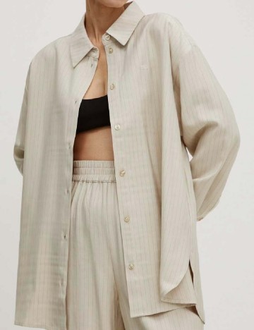 
						Camasa Oversize Gestuz, bej