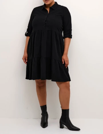 Rochie scurta Kaffe Curve, negru