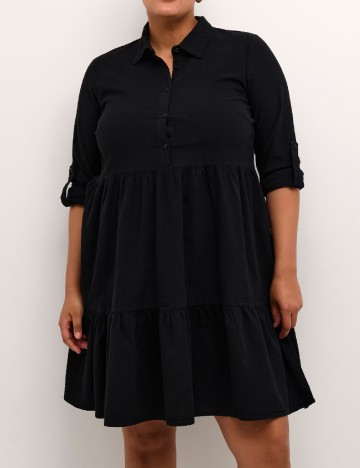 Rochie scurta Kaffe Curve, negru