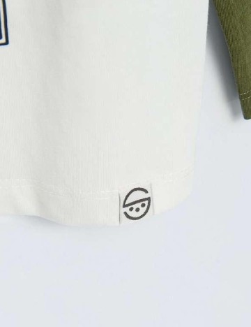 Bluza Cool Club, alb/verde