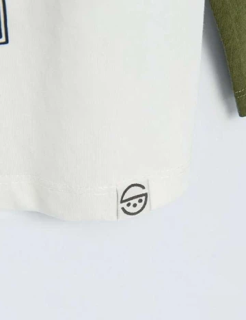 Bluza Cool Club, alb/verde