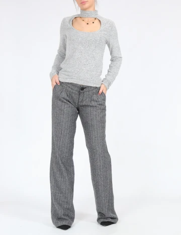 Pantaloni Bershka, gri Gri