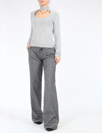 Pantaloni Bershka, gri Gri