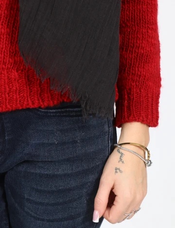 Esarfa Bershka, negru