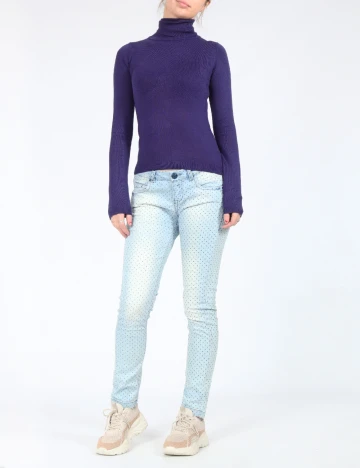 Blugi Bershka, albastru Albastru