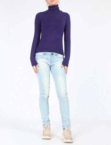 Blugi Bershka, albastru Albastru