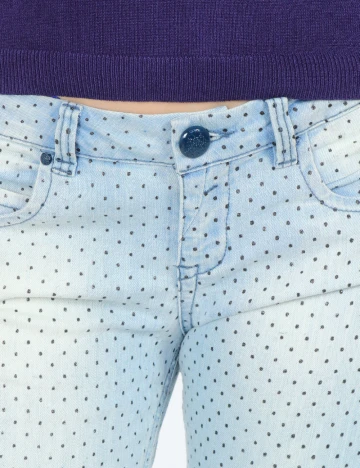 Blugi Bershka, albastru Albastru