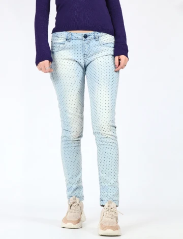 Blugi Bershka, albastru Albastru