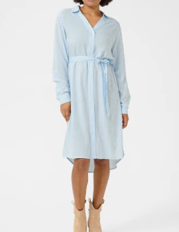 Rochie scurta Love Copenhagen, alb/albastru