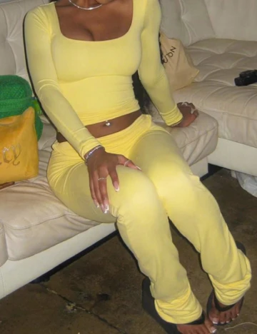 Compleu SHEIN, galben Galben