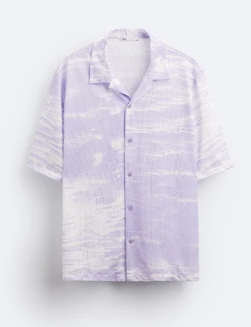 Camasa Zara, mov Mov