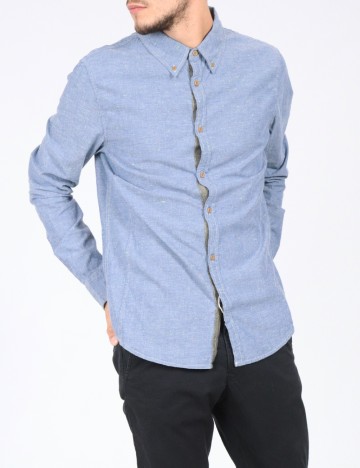 
						Camasa Bershka, albastru