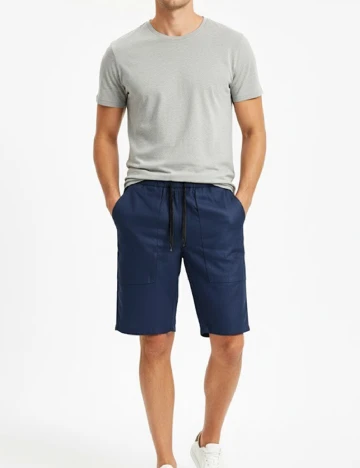 Pantaloni scurti Zara, bleumarin Albastru