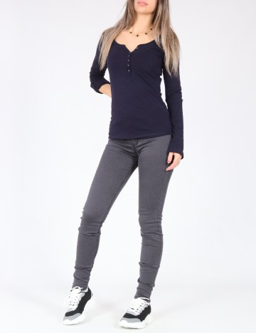 Bluza Bershka, bleumarin