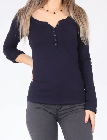 Bluza Bershka, bleumarin Albastru