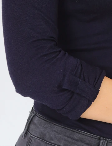 Bluza Bershka, bleumarin Albastru