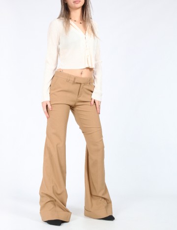 Pantaloni Zara, maro