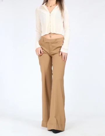 Pantaloni Zara, maro