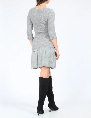 Rochie scurta Bershka, gri Gri