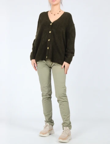 Cardigan Oversize Zara, verde