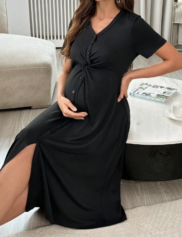 Rochie medie SHEIN Maternity, negru