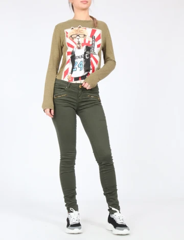 Pantaloni Bershka, verde