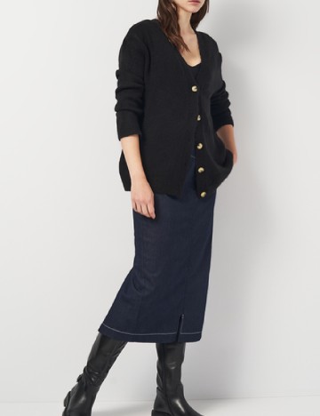 Cardigan Oversize Zara, negru