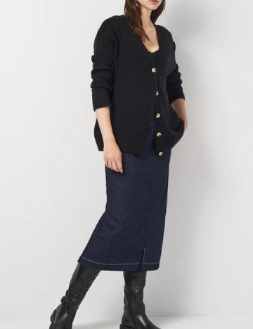 Cardigan Oversize Zara, negru