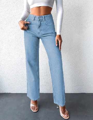 
						Blugi SHEIN, albastru