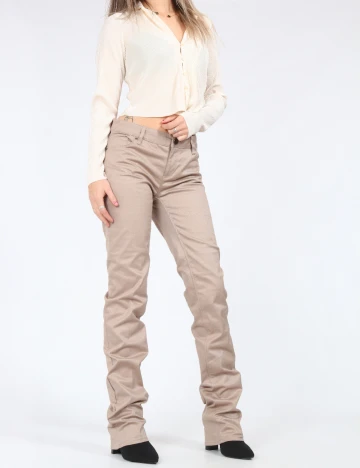 Pantaloni Zara, maro deschis Maro