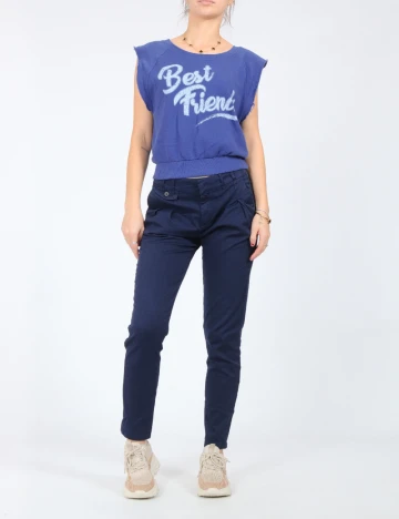 Vesta Bershka, albastru Albastru