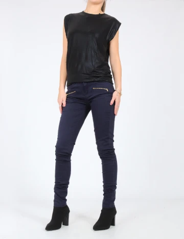 Pantaloni Bershka, bleumarin