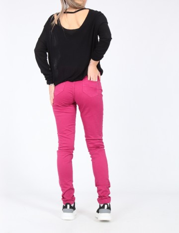 Pantaloni Bershka, magenta