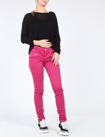 Pantaloni Bershka, magenta