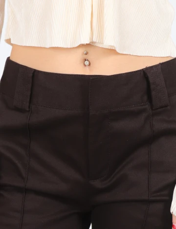 Pantaloni Zara, maro