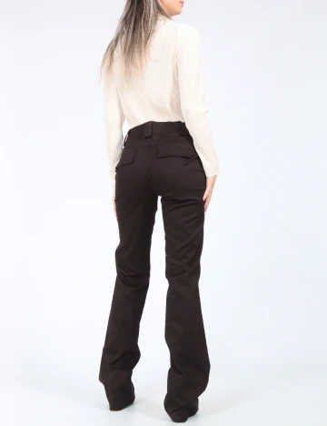 Pantaloni Zara, maro