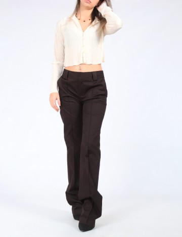 Pantaloni Zara, maro