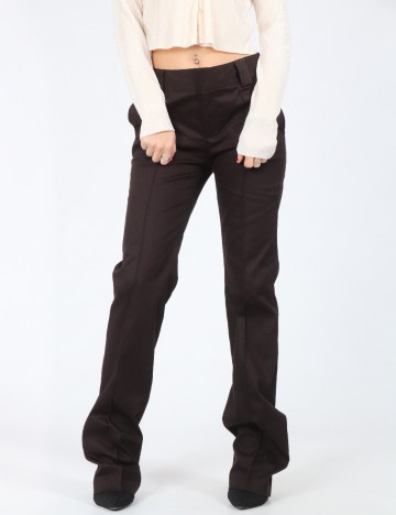 Pantaloni Zara, maro