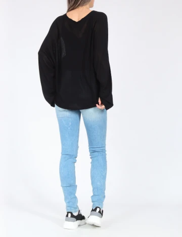 Bluza Bershka, negru Negru